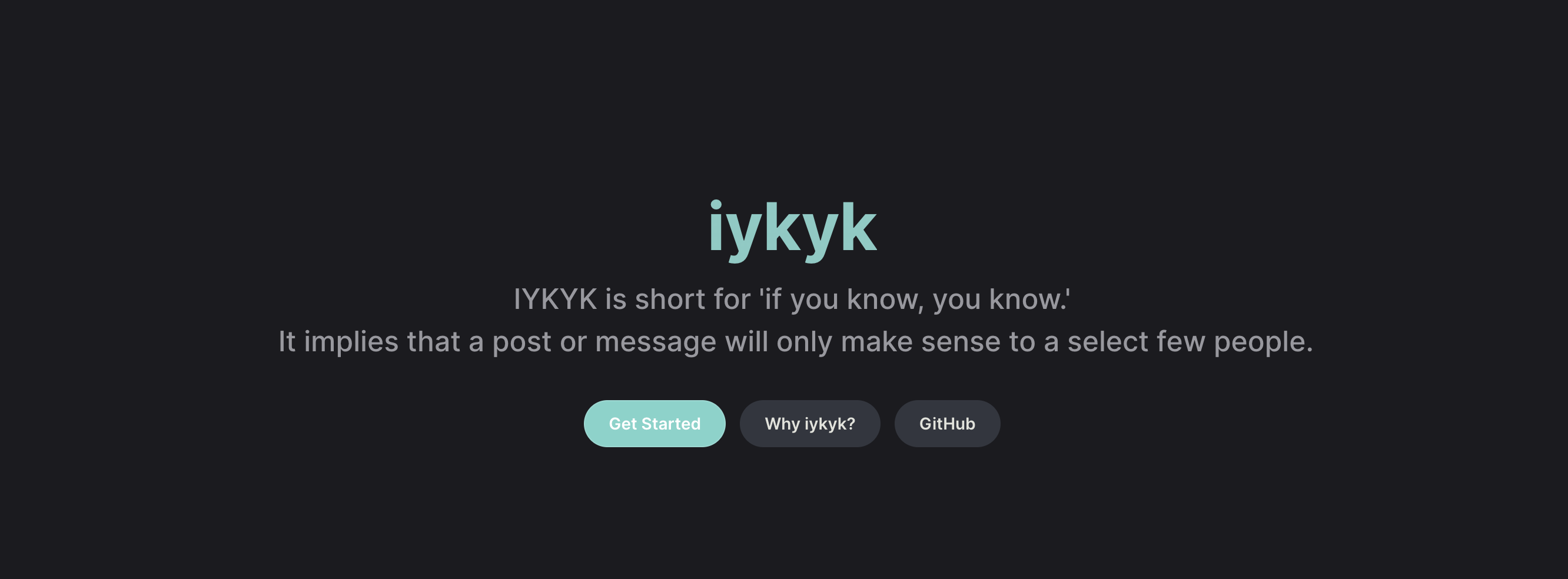 iykyk Tendermint React hooks project